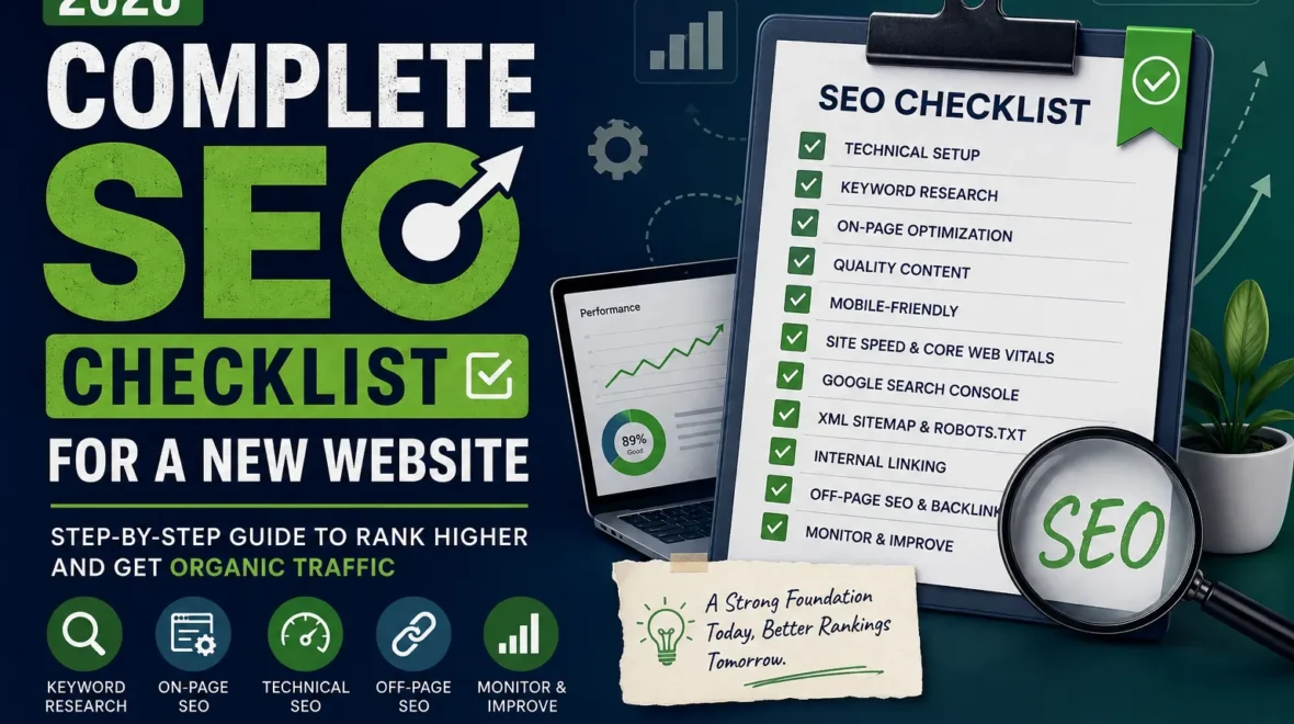 Complete SEO Checklist for a New Website in 2026