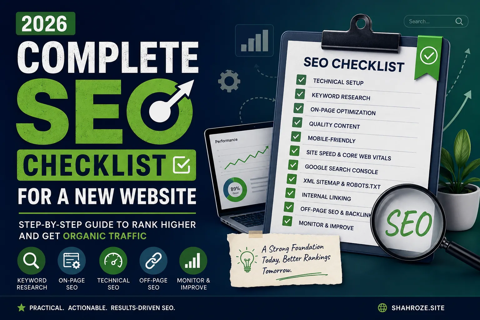 Complete SEO Checklist for a New Website in 2026