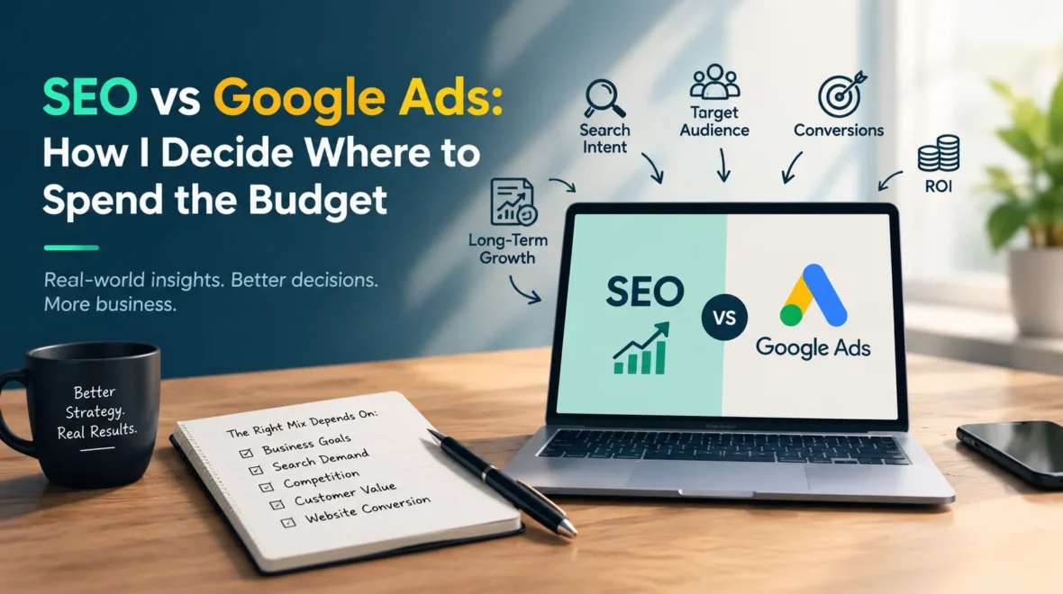 SEO vs Google Ads: How I Decide Where to Spend the Budget